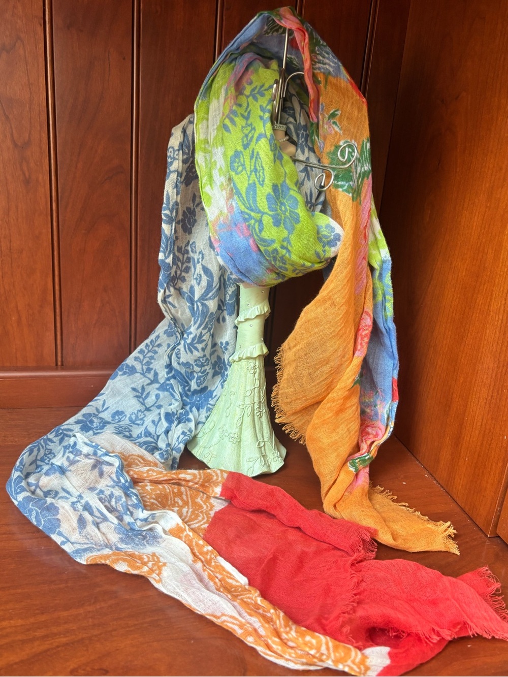 J Jill  Floral Lightweight Scarf -